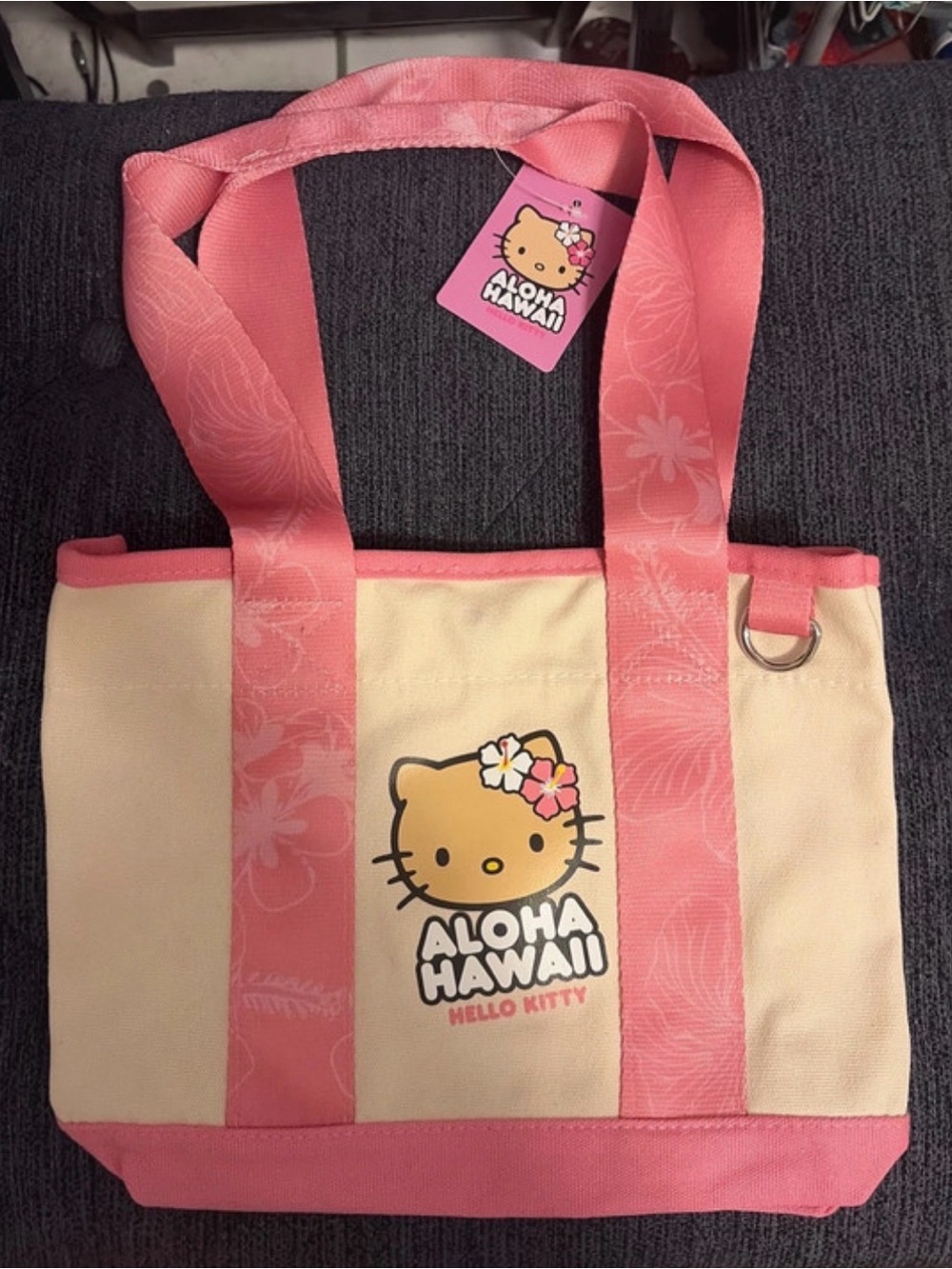 Hello Kitty Pink & Cream Aloha Hawaii Tote